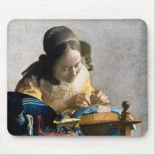 Johannes Vermeer - The Lacemaker Mouse Pad