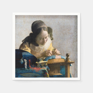 Johannes Vermeer - The Lacemaker Napkin