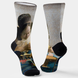Johannes Vermeer - The Lacemaker Socks