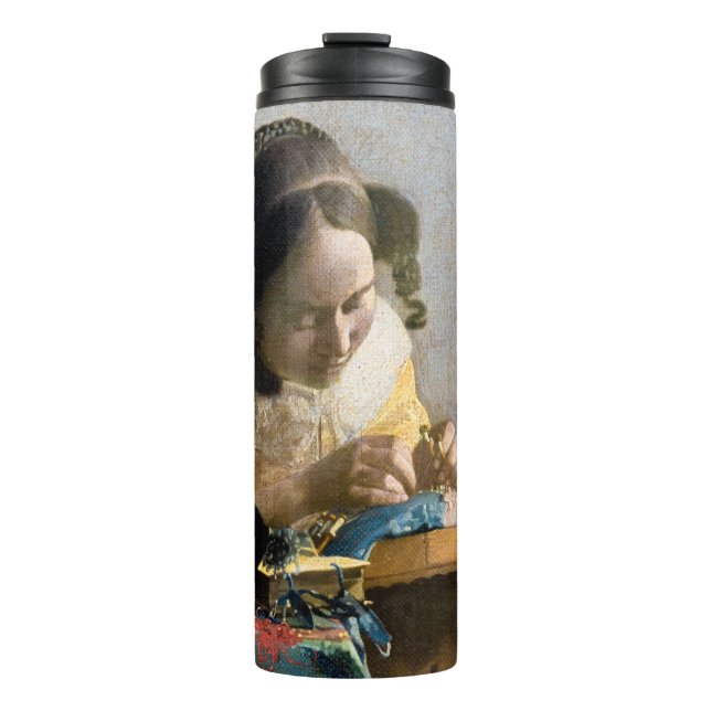 Johannes Vermeer - The Lacemaker Thermal Tumbler (Front)