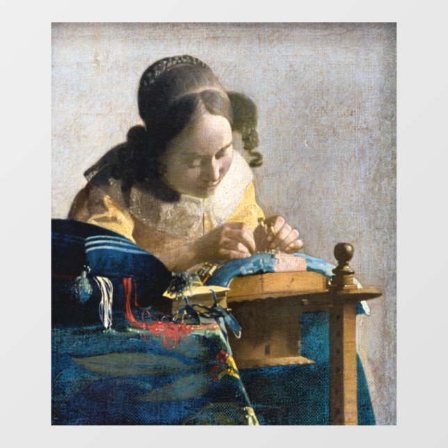 Johannes Vermeer - The Lacemaker Window Cling (Sheet)