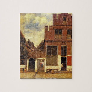 Johannes Vermeer - The little street puzzle
