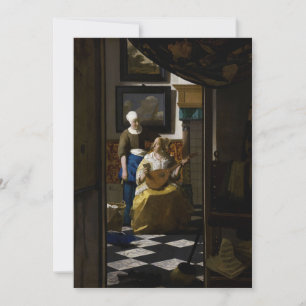 Johannes Vermeer - The Love Letter Invitation
