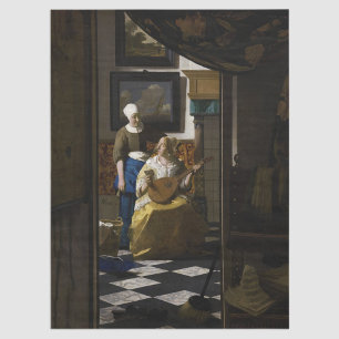 Johannes Vermeer - The Love Letter Tissue Paper