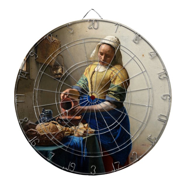 Johannes Vermeer - The Milkmaid Dartboard (Front)
