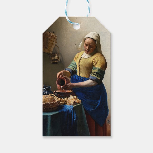 Johannes Vermeer - The Milkmaid Gift Tags (Front)