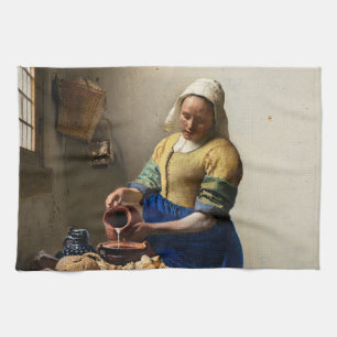 Johannes Vermeer - The Milkmaid Kitchen Towel