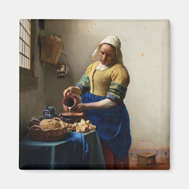 Johannes Vermeer - The Milkmaid Magnet (Front)