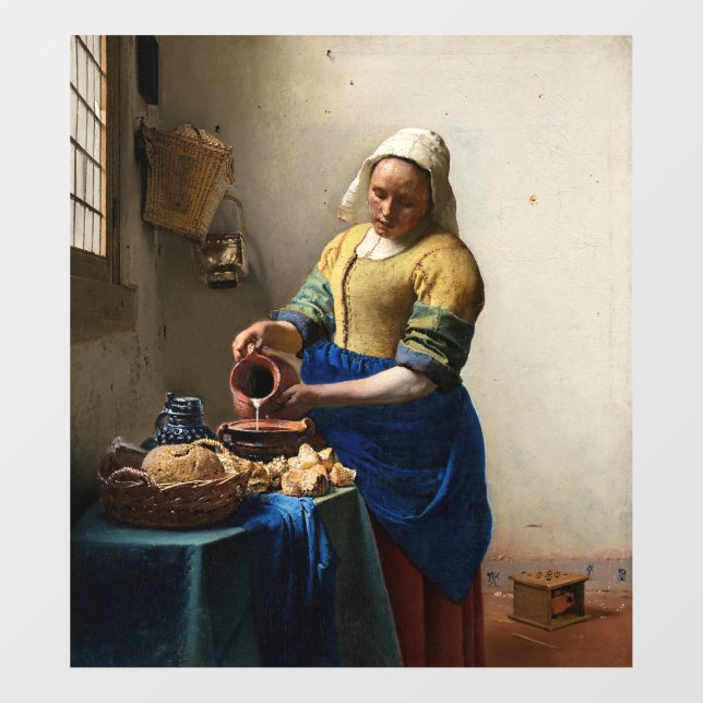Johannes Vermeer - The Milkmaid Window Cling (Sheet)