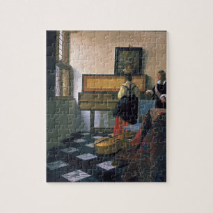 Johannes Vermeer - The Music Lesson Jigsaw Puzzle