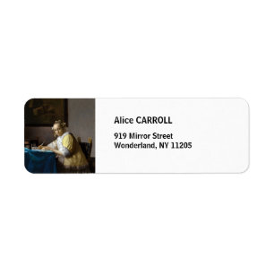 Johannes Vermeer - Une dame écrit une lettre