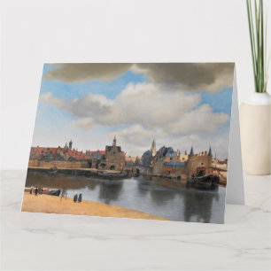 Johannes Vermeer, van Deft, View of Delft Card