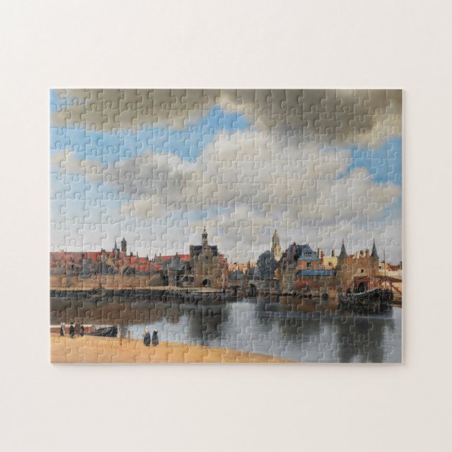 Johannes Vermeer, van Deft, View of Delft Jigsaw Puzzle (Horizontal)