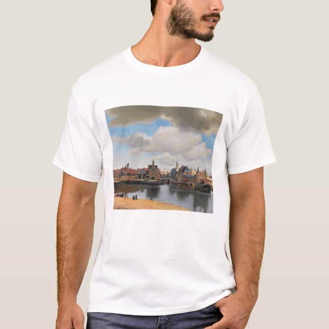 Johannes Vermeer, van Deft, View of Delft T-Shirt (Front)