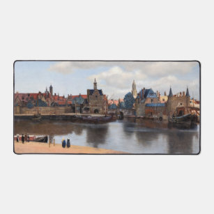 Johannes Vermeer - View of Delft Desk Mat