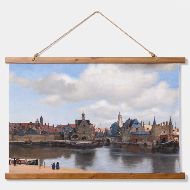 Johannes Vermeer - View of Delft Hanging Tapestry (Front)