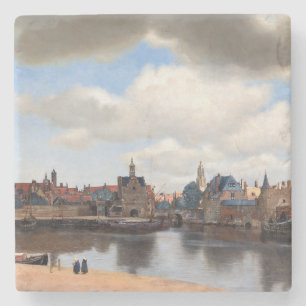 Johannes Vermeer - View of Delft Stone Coaster