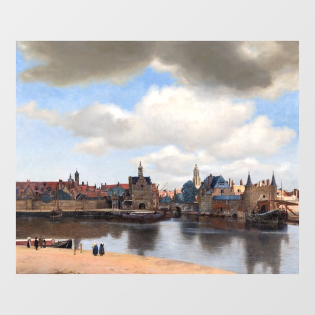 Johannes Vermeer - View of Delft Window Cling (Sheet)