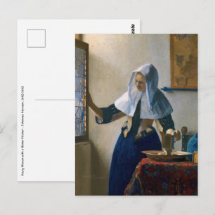 Johannes Vermeer - Woman with a Water Pitcher Postcard