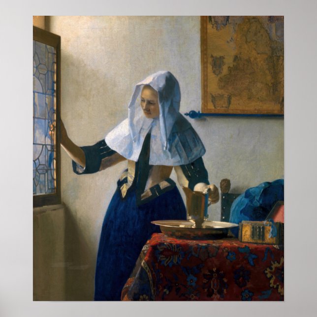 Johannes Vermeer - Woman with a Water Pitcher Poster (Front)