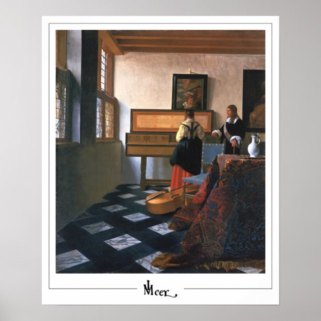 Johannes Vermeer Zedign Poster d'art #20 (Devant)