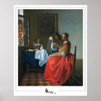 Johannes Vermeer Zedign Poster d'art #24