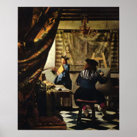 Johannes Vermeer's The Art of Painting circa 1668
