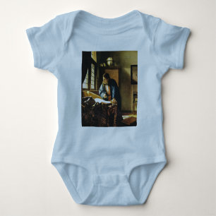 Johannes Vermeer's The Geographer (circa 1669) Baby Bodysuit