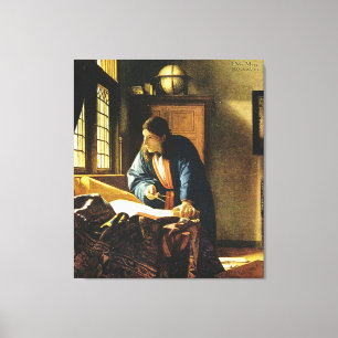 Johannes Vermeer's The Geographer (circa 1669) Canvas Print