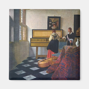 Johannes Vermeer's The Music Lesson (circa1663) Magnet