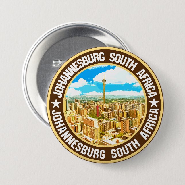Johannesburg                                       3 inch round button (Front & Back)