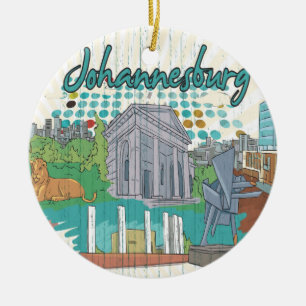 Johannesburg Ceramic Ornament