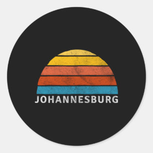 Johannesburg Classic Round Sticker