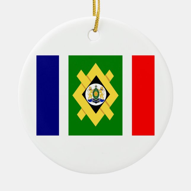 Johannesburg Flag Ceramic Ornament (Front)