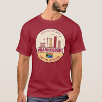Johannesburg South Africa City Skyline Emblem