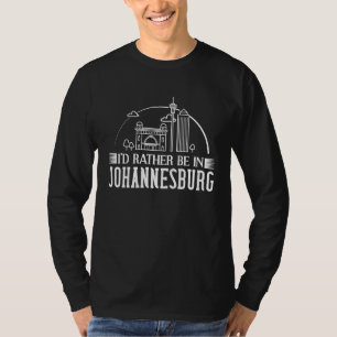 Johannesburg South Africa City Skyline Map Travel T-Shirt