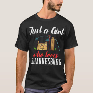 Johannesburg South Africa City Skyline Map Travel T-Shirt