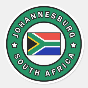 Johannesburg South Africa Classic Round Sticker