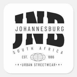 Johannesburg South Africa Square Sticker