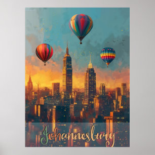 Johannesburg Vintage Poster