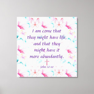 John 10:10  Canvas Print