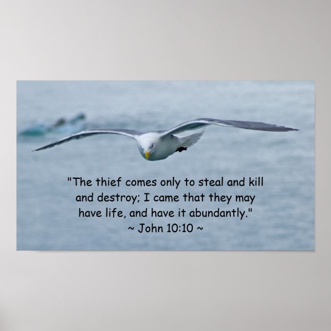 John 10:10 Poster (Devant)