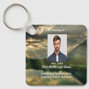 John 11: 25, Scripture Memorial Keepsake  Keychain