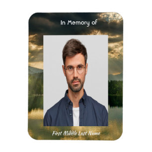 John 11: 25, Scripture Memorial Keepsake  Magnet