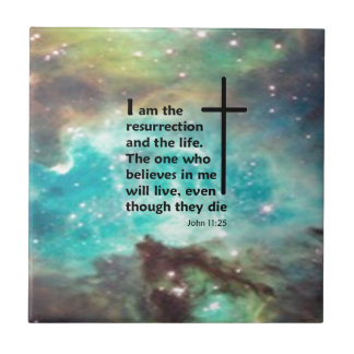 John 11:25 tile
