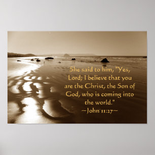 John 11:27 poster