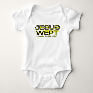 John 11:35 Bible Verse KJV Quote Unisex Baby Bodysuit