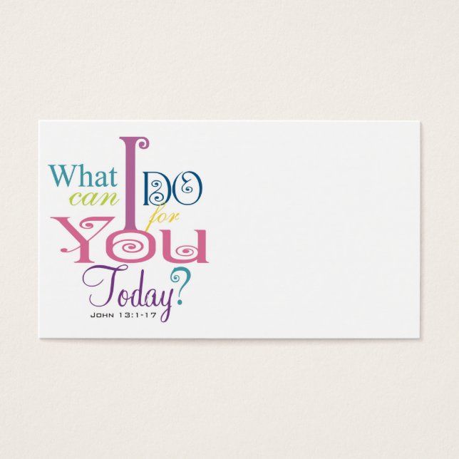 John 13:1-17 Laver les disciples Pieds Écriture-Po (Devant)