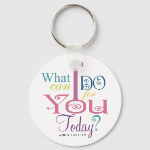 John 13:1-17 Wash Disciples Feet Scripture-Wear Keychain