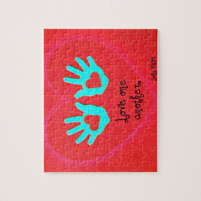 John 13:34 jigsaw puzzle (Vertical)